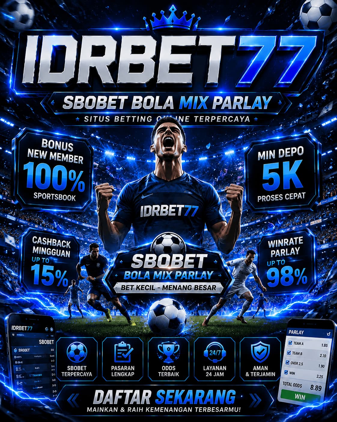 IDRBET77 Link Slot777 Gacor Hari Ini Mix Bola SBOBET Parlay
